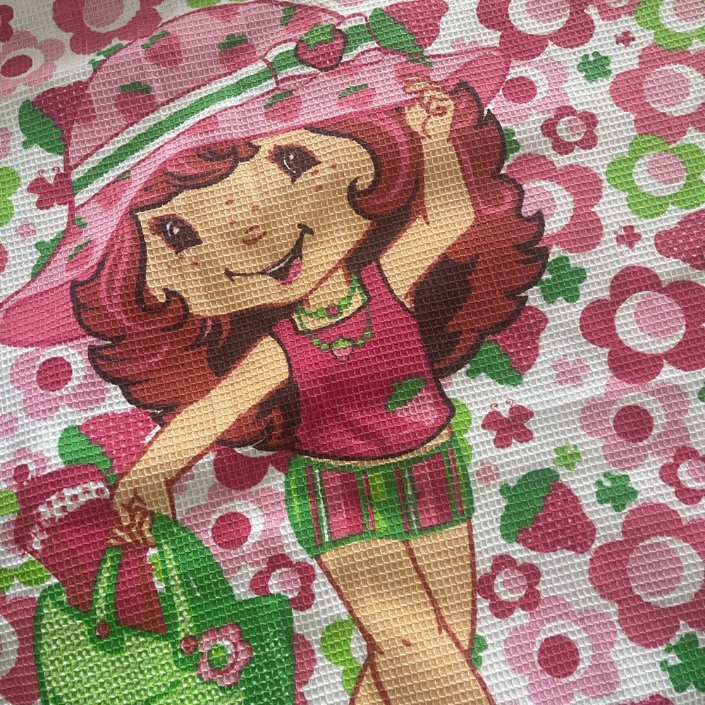 Strawberry Shortcake Single bedcover 100% COTTON Beachy waffle blanket